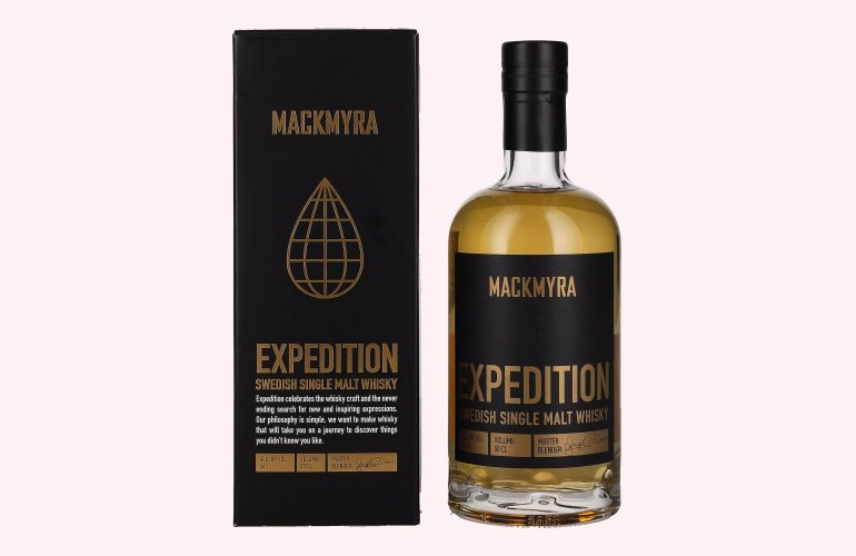 Mackmyra EXPEDITION Single Malt Whisky 46,1% Vol. 0,5l en boîte cadeau