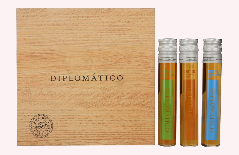 Diplomático Distillery Collection Press Kits Rum-Set 47% Vol. 3x0,05l en boîte cadeau