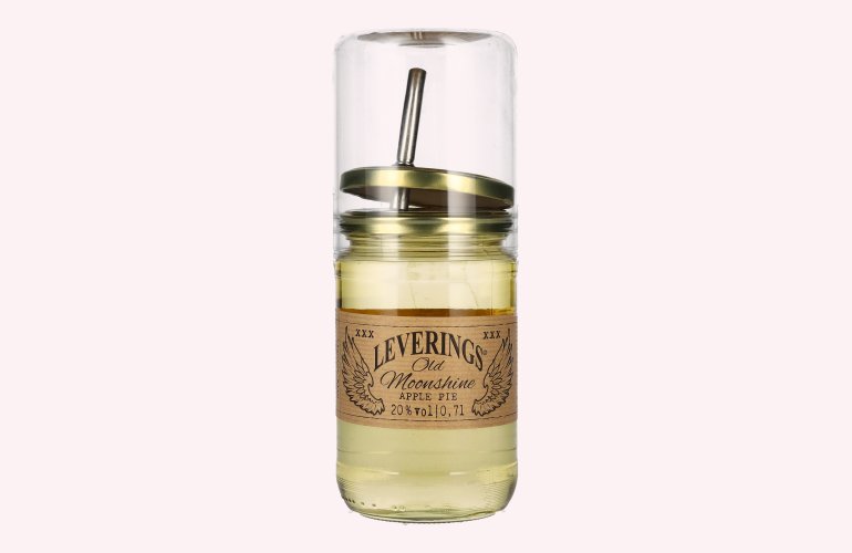 Leverings Old Moonshine Apple Pie Likör 20% Vol. 0,7l avec Bec verseur