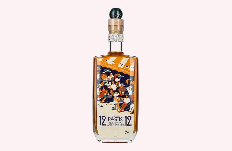 Pastis 12/12 de Saint Tropez Rendezvous en Terrasse 45% Vol. 0,7l