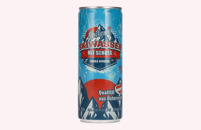 Gschpusi Skiwasser mit Schuss 4% Vol. 0,25l Dose Pfand