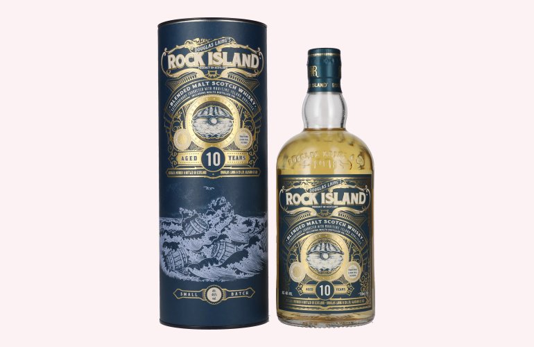 Douglas Laing ROCK ISLAND 10 Years Old Blended Malt 46% Vol. 0,7l in geschenkverpakking