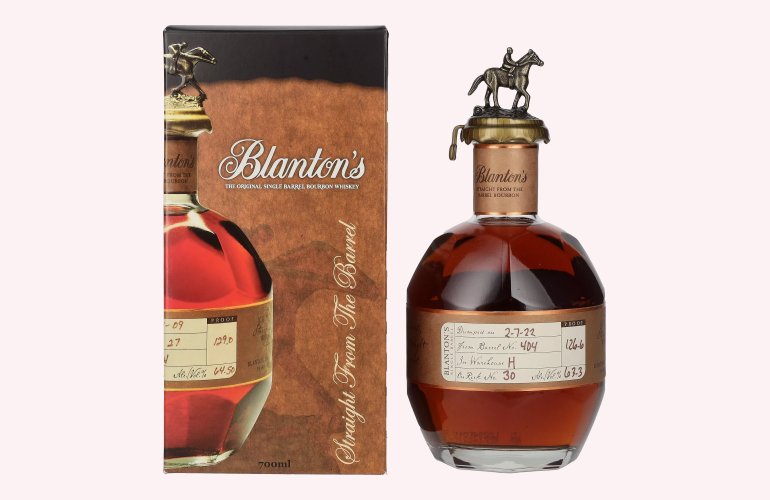 Blanton's STRAIGHT FROM THE BARREL BOURBON 63,3% Vol. 0,7l en boîte cadeau