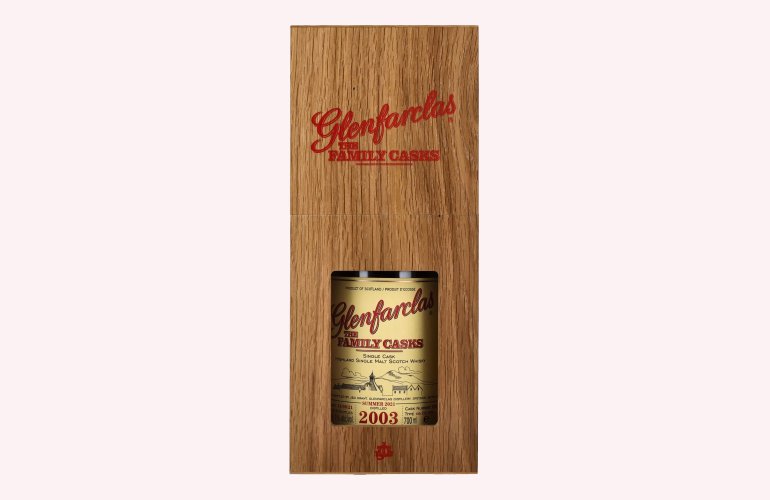 Glenfarclas THE FAMILY CASKS Single Cask SUMMER 2021 4th Fill Butt 2003 58,1% Vol. 0,7l in Holzkiste