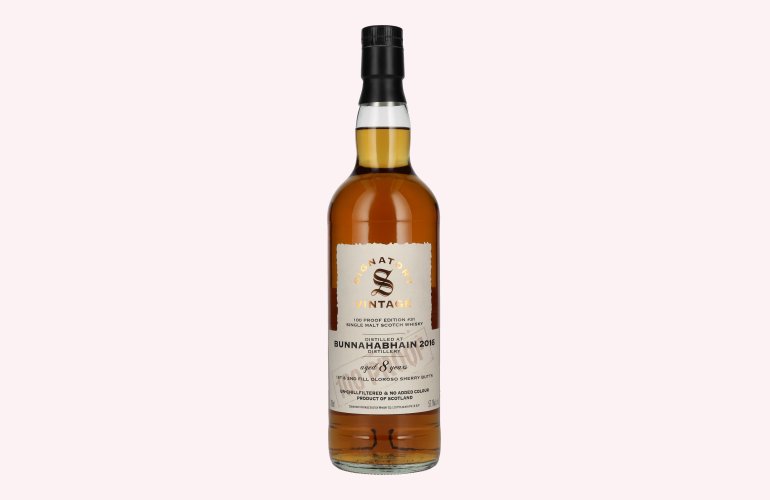 Signatory Vintage 100 Proof Edition BUNNAHABHAIN 8 Years Old Single Malt #31 2016 57,1% Vol. 0,7l