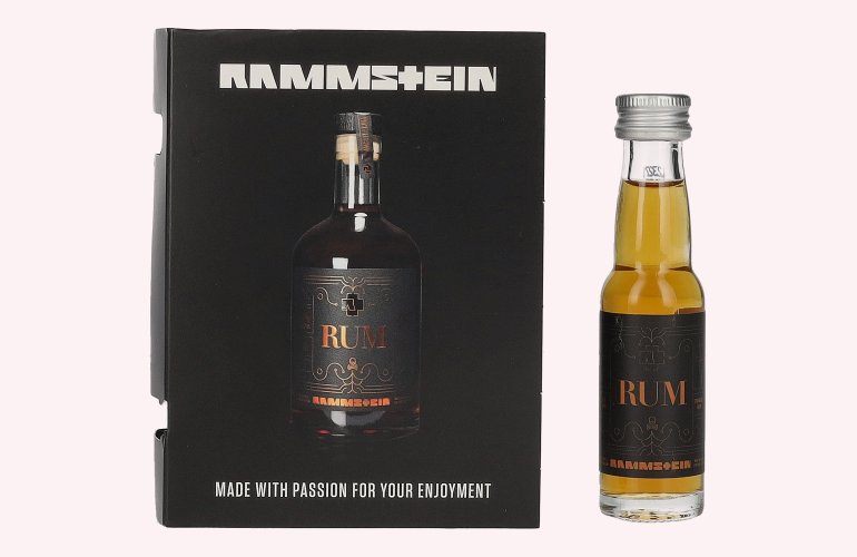 Rammstein Premium Rum 40% Vol. 0,02l en boîte cadeau