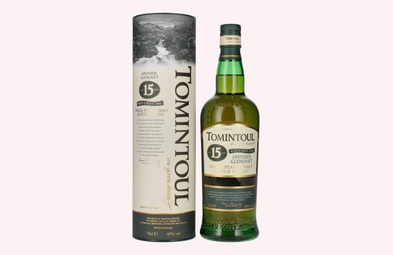 Tomintoul 15 Years Old WITH A PEATY TANG 40% Vol. 0,7l en boîte cadeau