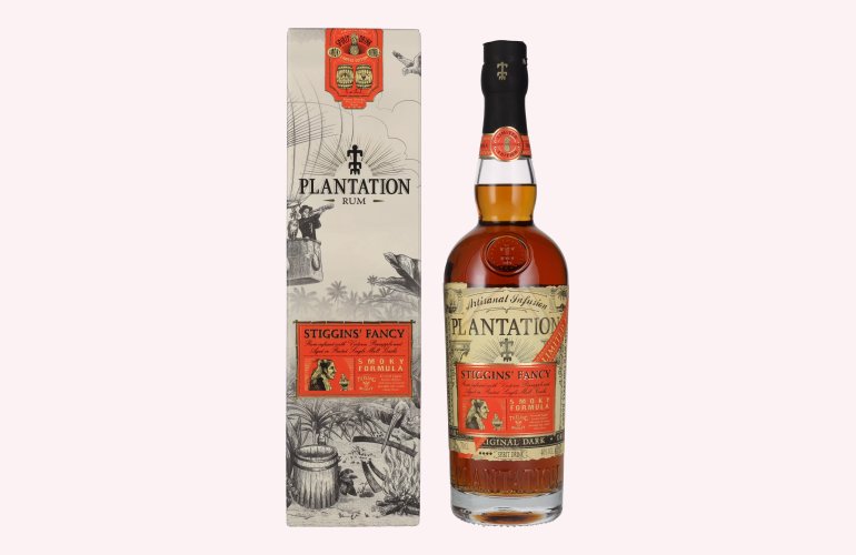 Plantation Stiggin's Fancy Smoky Formula Spirit Drink 40% Vol. 0,7l in geschenkverpakking