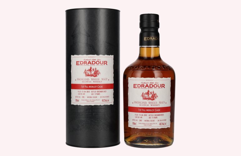 Edradour 11 Years Old ST. MICHAEL-EPPAN Merlot Cask #1 2012 48,2% Vol. 0,7l in geschenkverpakking