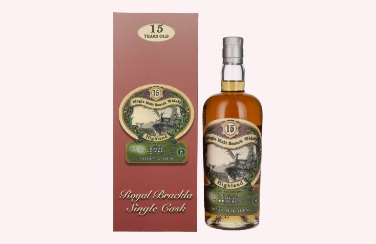 Silver Seal Royal Brackla 15 Years Old Single Cask Whisky 2007 59,3% Vol. 0,7l in geschenkverpakking