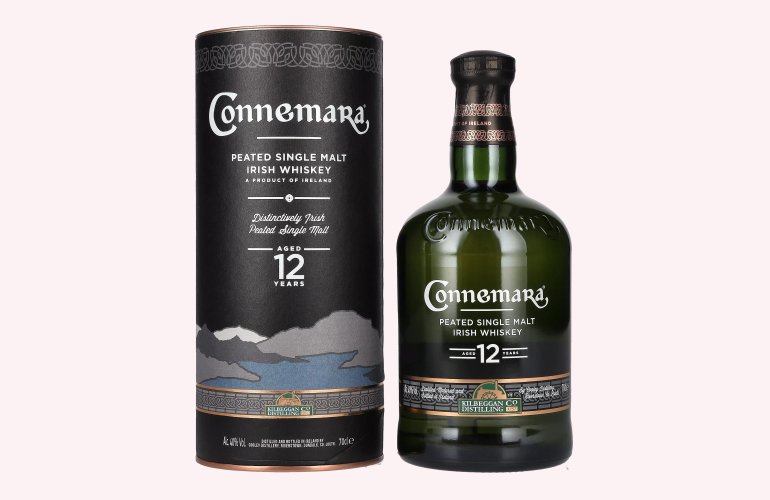 Connemara 12 Years Old Peated Single Malt Irish Whiskey 40% Vol. 0,7l in geschenkverpakking