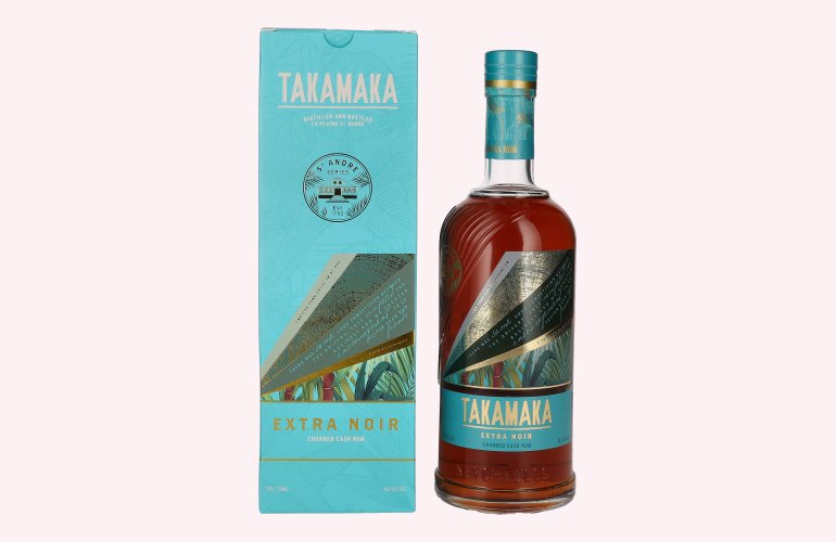 Takamaka EXTRA NOIR Rum 43% Vol. 0,7l in geschenkverpakking