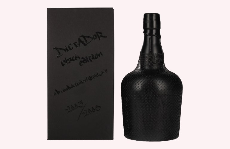 Dictador BLACK EDITION Colombian Aged Rum 40% Vol. 0,7l in geschenkverpakking