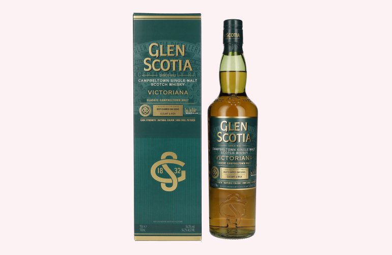 Glen Scotia VICTORIANA Single Malt Scotch Whisky 54,2% Vol. 0,7l en boîte cadeau