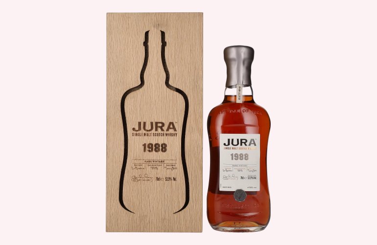 Jura RARE Single Malt Scotch Whisky VINTAGE 1988 53,5% Vol. 0,7l en boîte cadeau