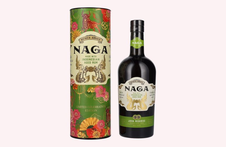 Naga JAVA RESERVE Double Cask Aged Limited Celebration Edition 40% Vol. 0,7l en boîte cadeau