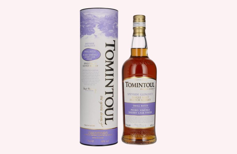 Tomintoul Small Batch Pedro Ximénez Sherry Cask Finish 40% Vol. 0,7l en boîte cadeau