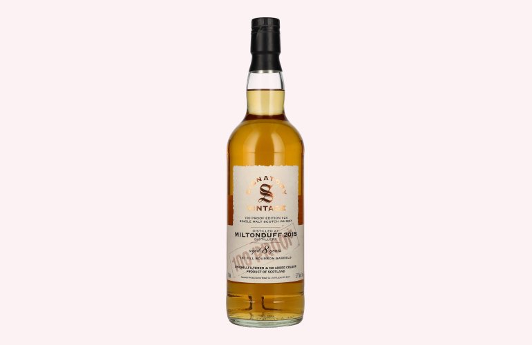 Signatory Vintage MILTONDUFF 8 Years Old 100 Proof Edition #24 Single Malt 2015 57,1% Vol. 0,7l