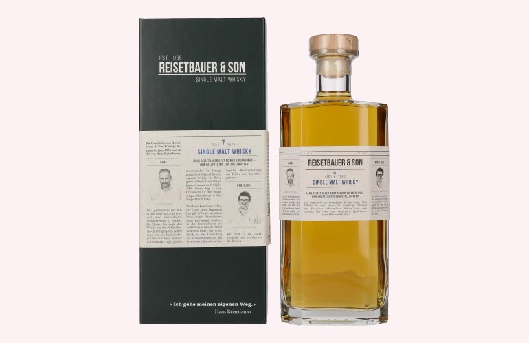 Reisetbauer & Son 7 Years Old Single Malt Whisky 43% Vol. 0,7l in geschenkverpakking