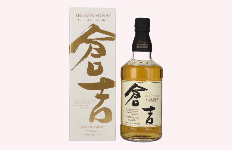 Matsui Whisky THE KURAYOSHI Pure Malt Whisky 43% Vol. 0,7l in geschenkverpakking