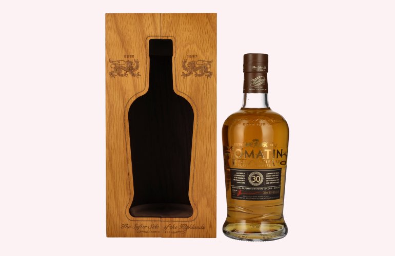 Tomatin 30 Years Old Highland Single Malt Scotch Whisky 46% Vol. 0,7l in Holzkiste