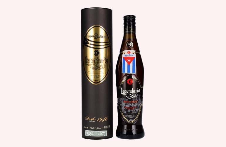 Legendario Ron 9 Añejo 40% Vol. 0,7l en boîte cadeau