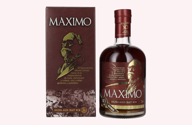 Maximo XO Extra Premium Solera Aged Craft Rum 41% Vol. 0,7l in geschenkverpakking