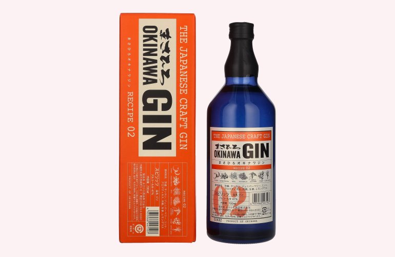 Masahiro OKINAWA Gin The Japanese Craft Gin Recipe 02 47% Vol. 0,7l in geschenkverpakking