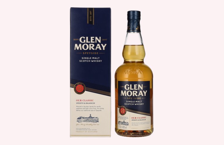 Glen Moray Our Classic 40% Vol. 0,7l en boîte cadeau