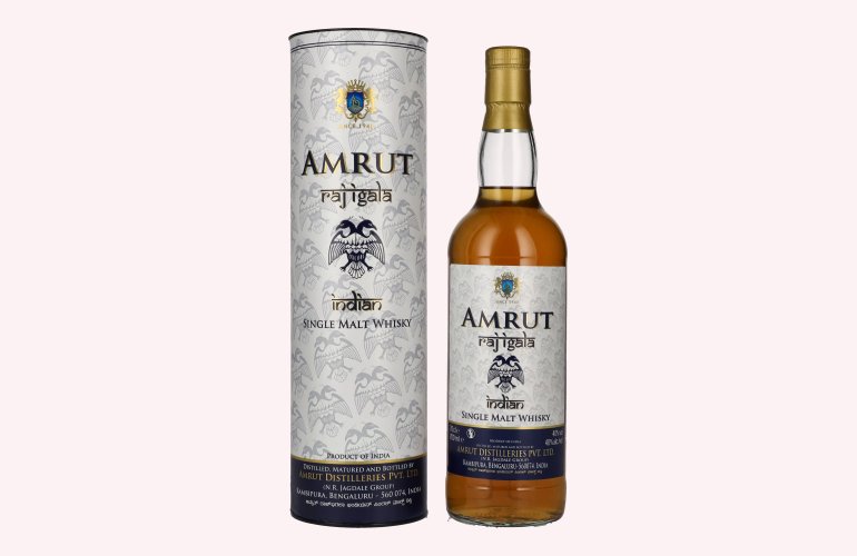 Amrut RAJ IGALA Indian Single Malt Whisky 40% Vol. 0,7l en boîte cadeau