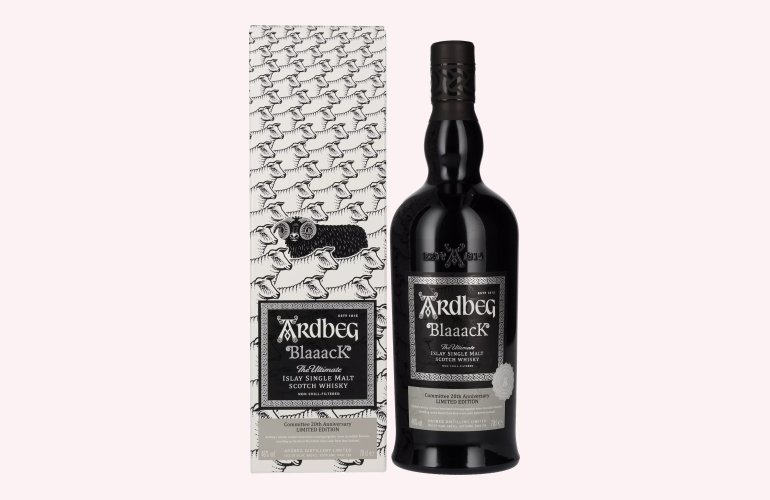 Ardbeg BlaaacK Committee 20th Anniversary Limited Edition 2020 46% Vol. 0,7l en boîte cadeau