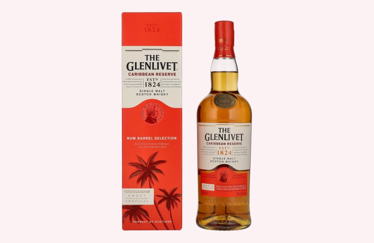 The Glenlivet Caribbean Reserve Single Malt Scotch Whisky 40% Vol. 0,7l in geschenkverpakking