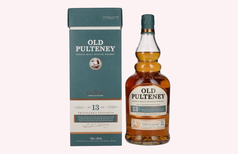 Old Pulteney 13 Years Old Single Malt Scotch Whisky 43% Vol. 1l in geschenkverpakking