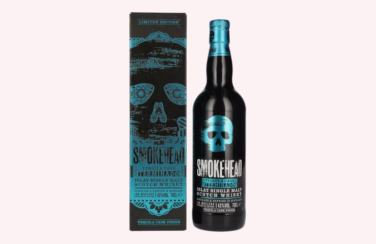 Smokehead TEQUILA CASK TERMINADO Islay Single Malt Whisky Limited Edition 43% Vol. 0,7l en boîte cadeau