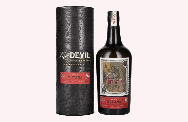 Hunter Laing Kill Devil Guyana 16 Years Old Single Cask Rum 1999 51,9% Vol. 0,7l en boîte cadeau