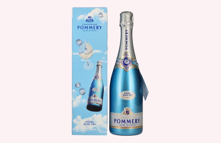 Pommery Royal Blue Sky Champagne 12,5% Vol. 0,75l en boîte cadeau