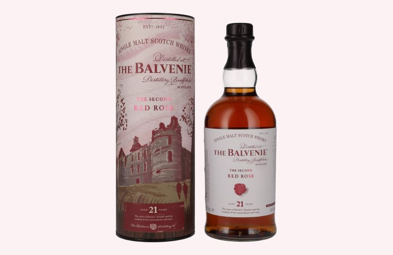 The Balvenie 21 Years Old The Second RED ROSE 48,1% Vol. 0,7l in geschenkverpakking