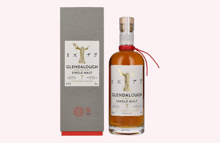 Glendalough 7 Years Old MIZUNARA FINISHED Batch No. 001 46% Vol. 0,7l in geschenkverpakking