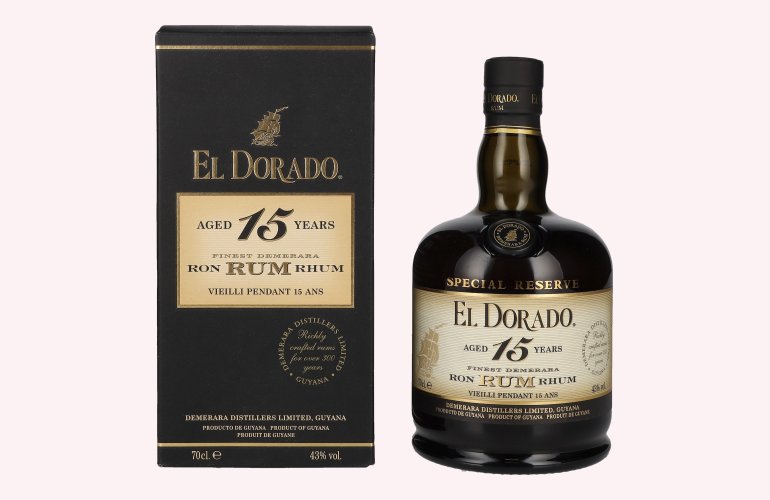 El Dorado 15 Years Old Finest Demerara Rum SPECIAL RESERVE 43% Vol. 0,7l en boîte cadeau