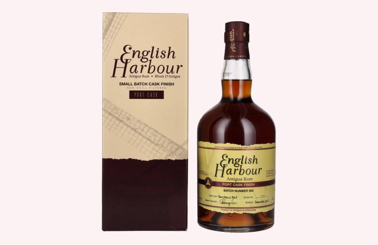 English Harbour PORT CASK FINISH Small Batch Antigua Rum Batch 002 46% Vol. 0,7l en boîte cadeau