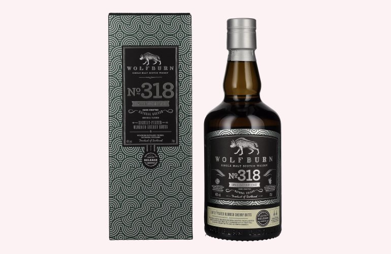 Wolfburn N°318 Single Malt Scotch Whisky Small Batch Release 46% Vol. 0,7l en boîte cadeau