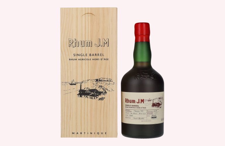 Rhum J.M Single Barrel Agricole Hors D'Âge 1999 43,6% Vol. 0,5l in Holzkiste