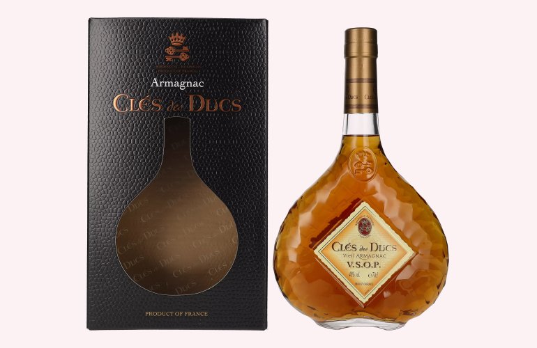 Clés des Ducs Vieil Armagnac V.S.O.P. 40% Vol. 0,7l en boîte cadeau