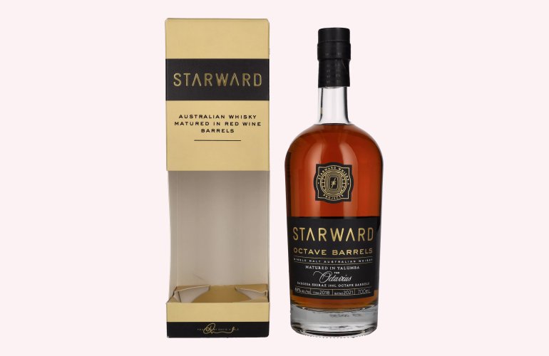 Starward OCTAVE BARRELS Single Malt Australian Whisky 2018 48% Vol. 0,7l in geschenkverpakking