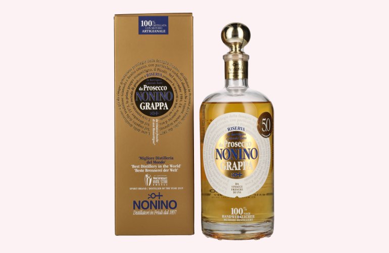 Nonino Grappa Monovitigno il Prosecco in Barriques 41% Vol. 0,7l in Geschenkbox