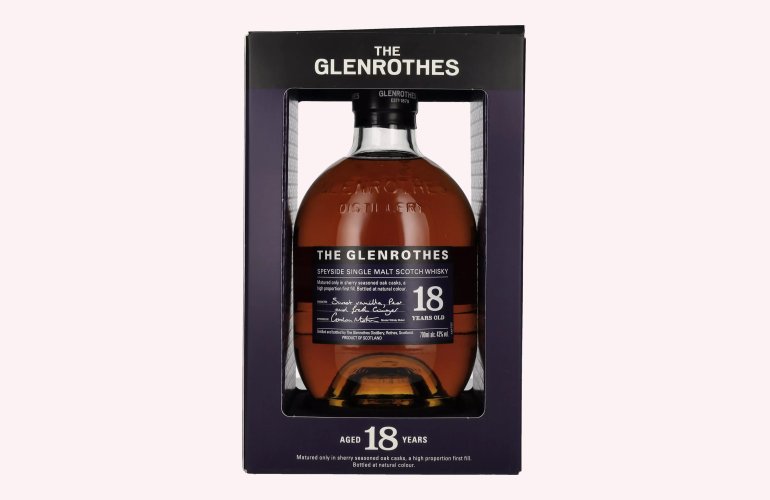 The Glenrothes 18 Years Old Speyside Single Malt 43% Vol. 0,7l en boîte cadeau