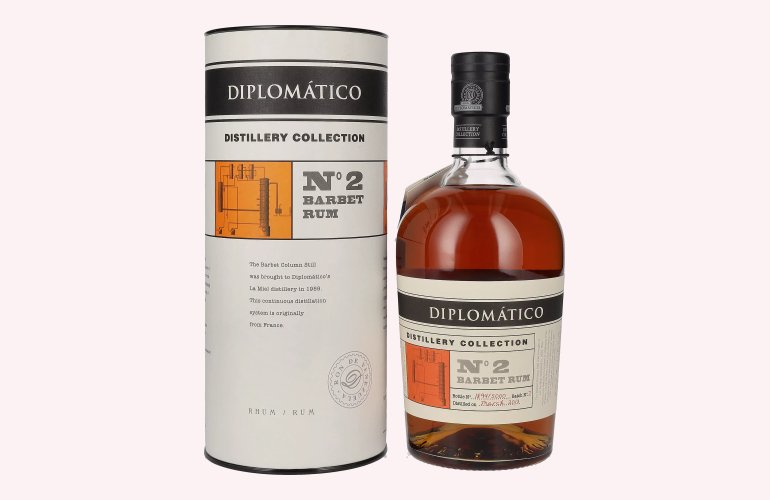 Diplomático Distillery Collection N° 2 BARBET Rum 47% Vol. 0,7l en boîte cadeau