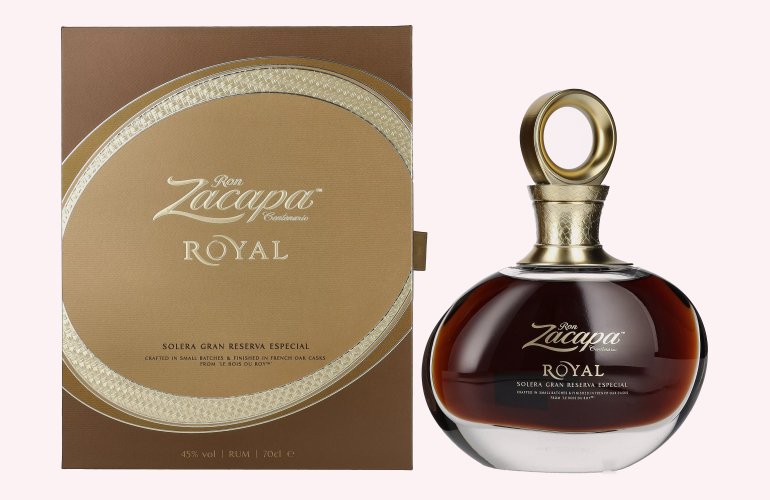 Ron Zacapa Centenario ROYAL Solera Gran Reserva Especial 45% Vol. 0,7l en boîte cadeau