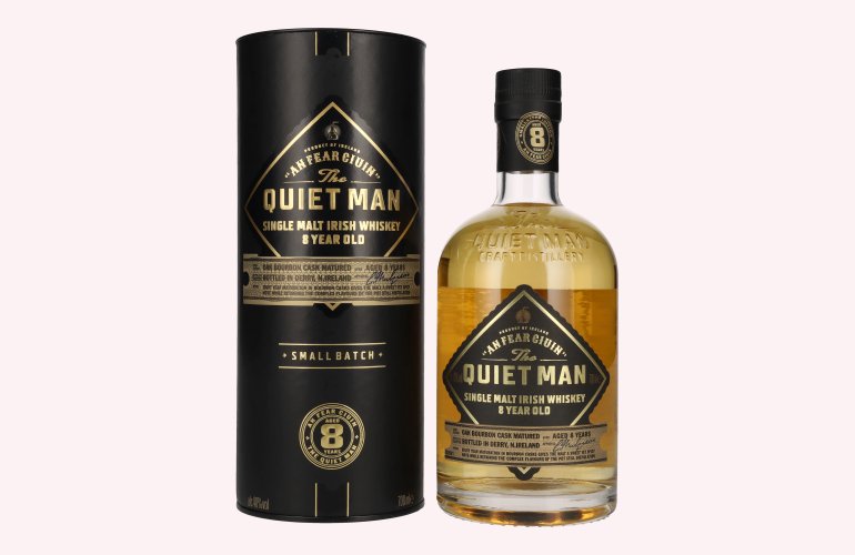 The Quiet Man AN FEAR CIUIN 8 Year Old Single Malt Irish Whiskey 40% Vol. 0,7l in geschenkverpakking