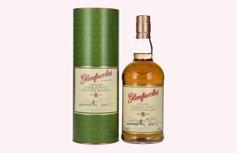 Glenfarclas 8 Years Old Highland Single Malt Scotch Whisky 40% Vol. 0,7l en boîte cadeau